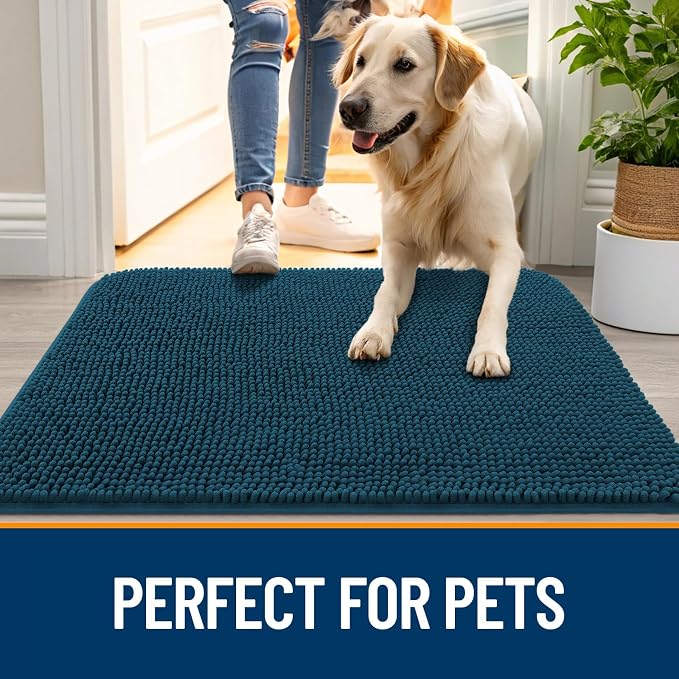 OLANLY Dog Door Mat for Muddy Paws 36x24, Absorbs Moisture and Dirt, Absorbent - Image 6