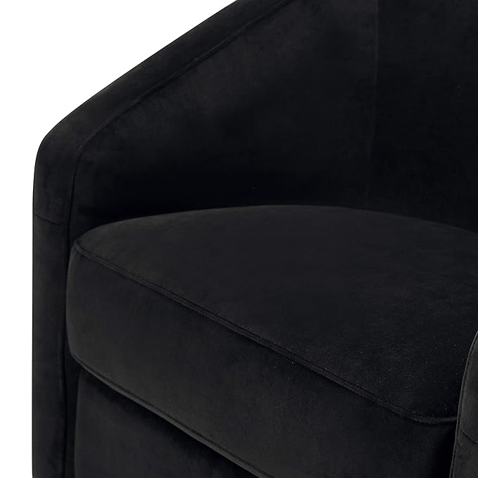 babyletto Madison Swivel Glider in Black Velvet, Greenguard Gold and CertiPUR-US Certified, 61.6 lb