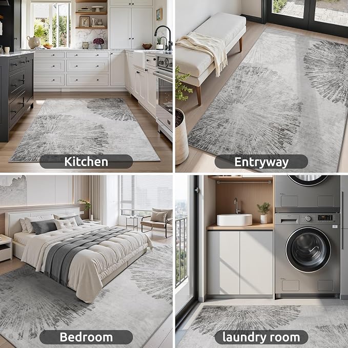 5x7 Area Rugs for Living Room-Machine Washable Rug Ultra Soft Non Slip Area Rug - Image 7