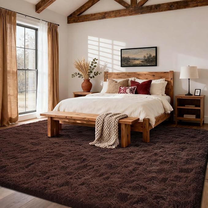 8x10 Ft Extra Large Shag Rugs for Living Room, Ultra Soft Fluffy Furry Area - Image 3
