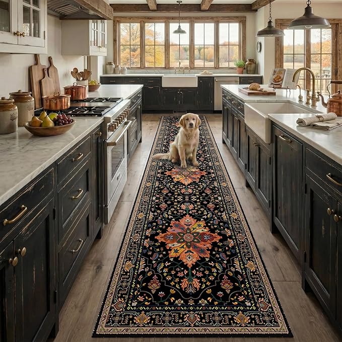 Area Rugs 2'6''x14' Runner Rug Non Slip Washable - Image 2