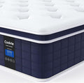 Coolvie 14 Inch Queen Mattress, Medium Firm Memory Foam Queen Size Mattresses in a Box, Hybrid CertiPUR-US® Certified Foam Pocket Springs for Motion Isolation & Pressure Relieving, 100-Night Trial