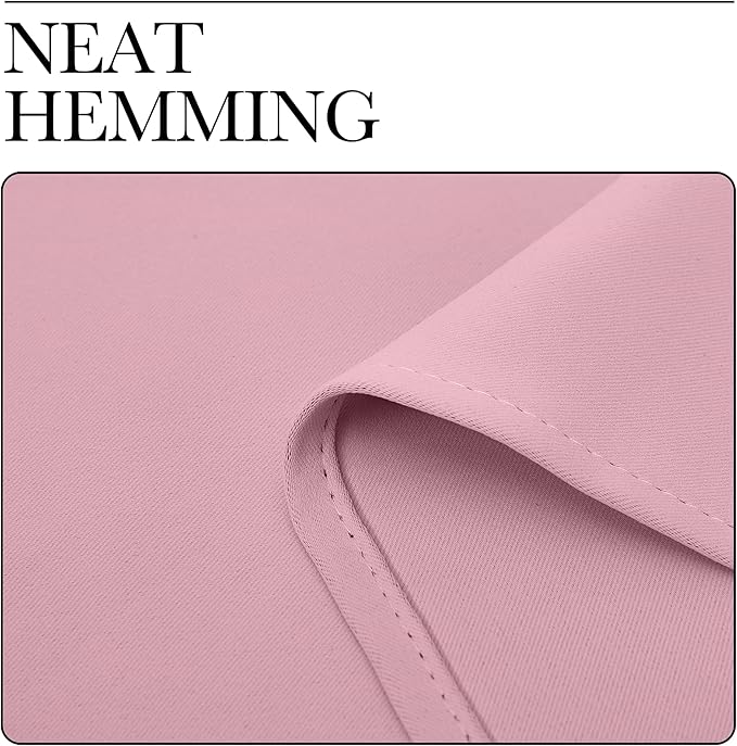 NICETOWN Bedroom Blackout Draperies Panels, 2 Panels, 42 x 72 Inch, Rouge Pink - Image 6
