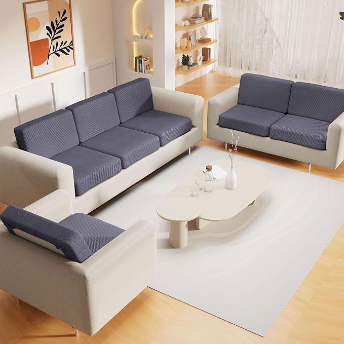 hyha Waterproof Sectional Couch Covers, Non Slip Sofa Couch Cushion Covers L - Image 2