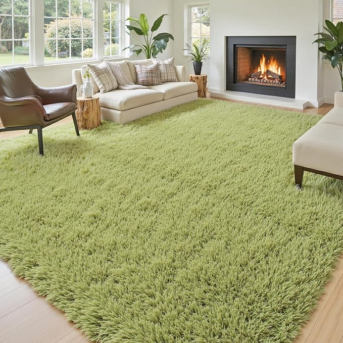 Rugs for Living Room 6x9, Alfombras para Salas Shag Large Plush Soft Area Rug - Image 2