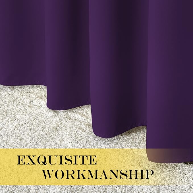 NICETOWN Blackout Curtains for Bedroom, Grommet Top Room Darkening Thermal - Image 5