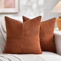 Fancy Homi 2 Packs Rust Samll Decorative Throw Pillow Covers 14x14 Inch by Fancy+Homi