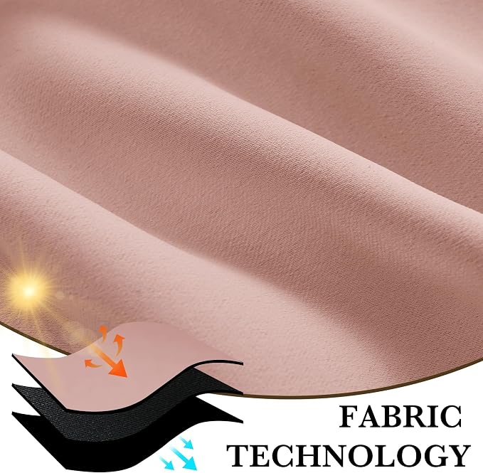 RYB HOME 100% Blackout Bathroom Curtains Over Sink 30 inches Long, Heat & UV - Image 7