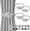 NICEEC 4 Pack Mini Magnetic Curtain Tiebacks Nordic Simple Style Drape Tie by NICEEC