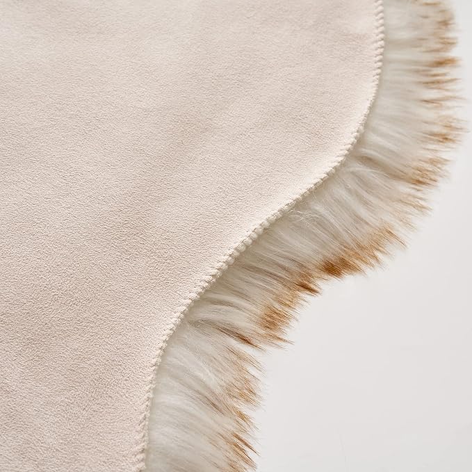 MIULEE 3x5 Feet Faux Fur Sheepskin Rug, Luxury Fluffy Area Rugs - Image 6