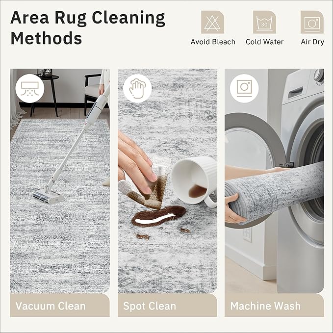 4x10 Wide Hallway Runner Rug: Washable Soft Rug Runners - Image 9
