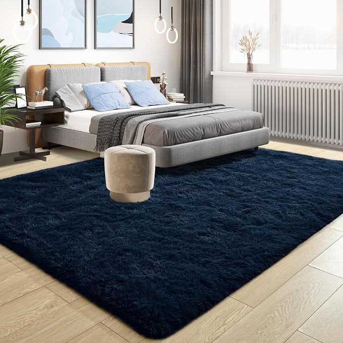 Tepook Fluffy Large Rugs for Living Room, Area Rug 6x9 Soft Carpet for Bedroom - Image 2