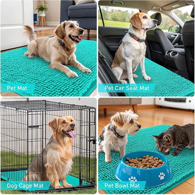 OLANLY Dog Door Mat for Muddy Paws 24x16, Absorbs Moisture and Dirt, Absorbent - Image 7