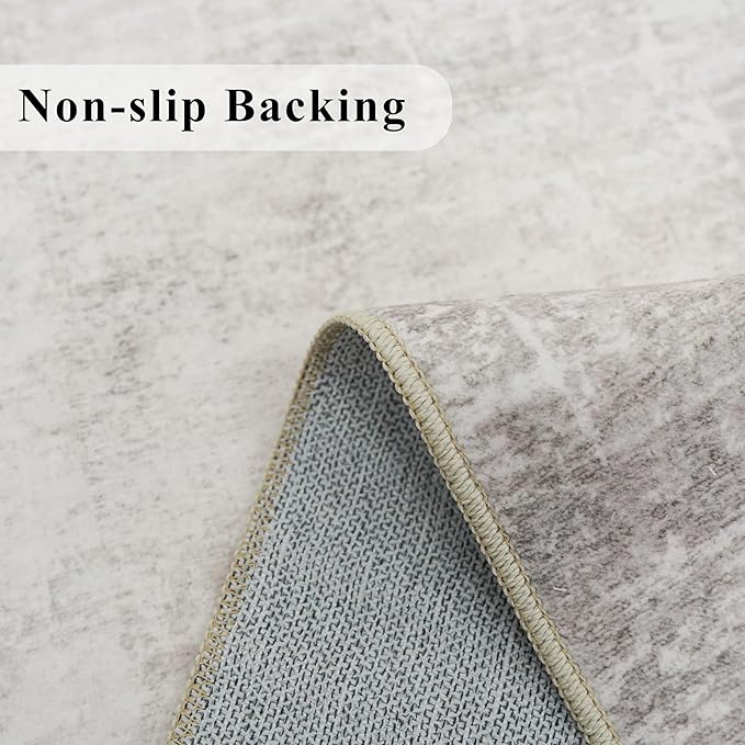 HAOYUNLAI 2x3 Entryway Area Rug: Washable Kitchen Bedroom Carpet Soft Abstract - Image 3