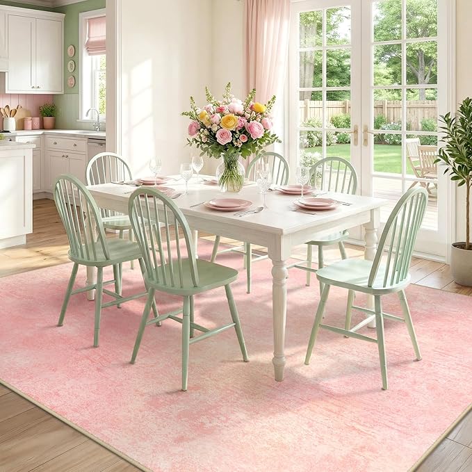 Washable Area Rugs 8'x10' Non-Slip Modern Abstract Soft - Image 4