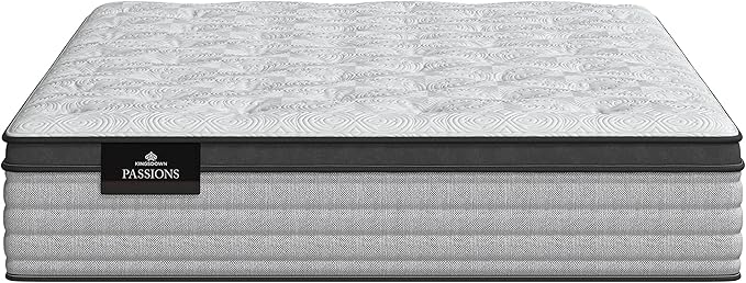 Kingsdown Passions Imagination Pillow Top Mattress, Queen, Extra Plush, Fabric, Multi-color