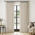 MIULEE Pinch Pleated Thick Linen Curtains 90 Inches Long 2 Panels by MIULEE