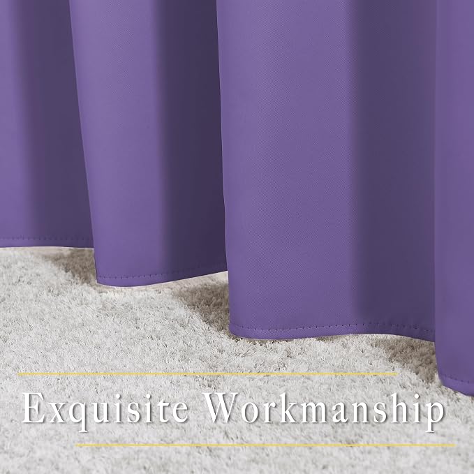 NICETOWN Lilac Purple Blackout Curtains - Image 6