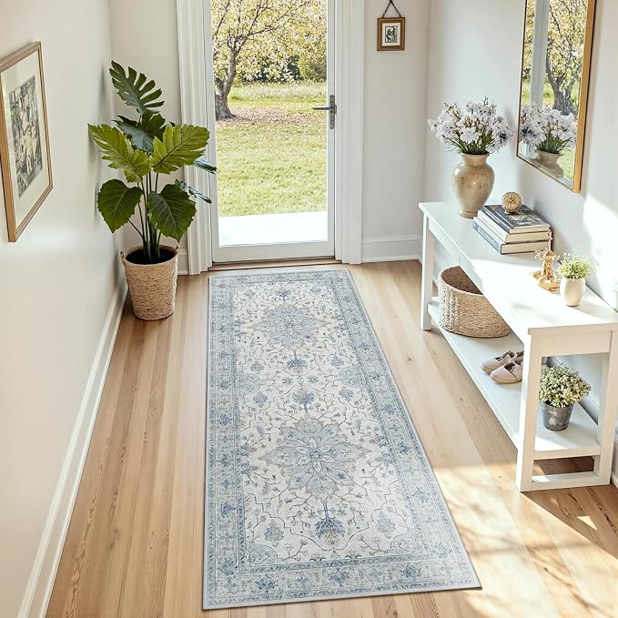 Area Rugs 3'x7' Runner Rug Non Slip Washable by RELEANY