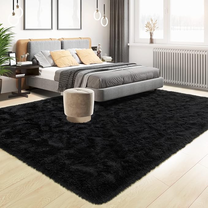 Tepook Fluffy Large Rugs for Living Room, Shag Area Rug 6x9 Soft Carpet for - Image 3