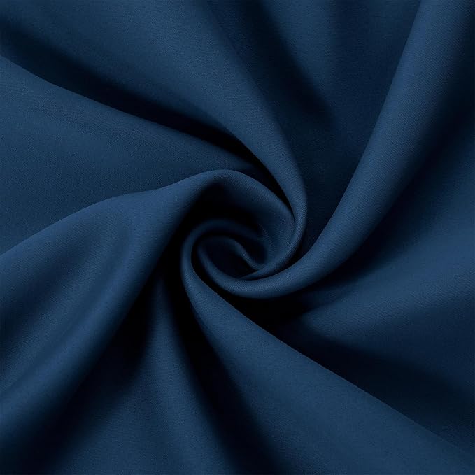 LEMOMO Navy Blue Blackout Curtains 52 x 84 inch/Set of 2 Curtain Panels Room - Image 5