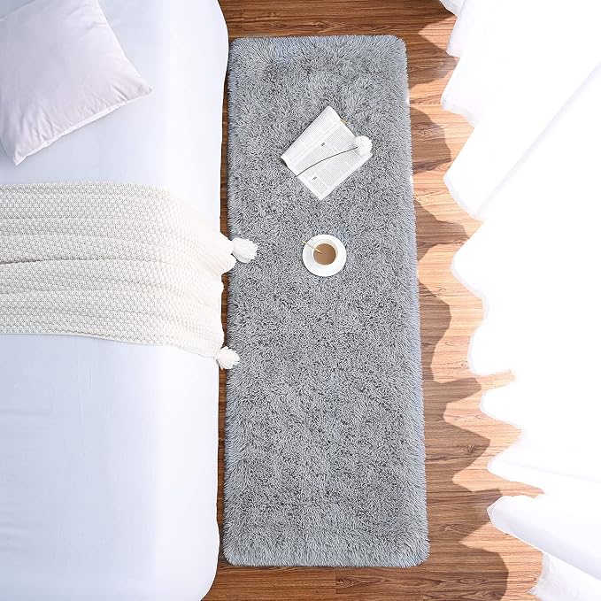 Chicrug Soft 2x10 Runner Rug for Bedroom Living Room Plush Fluffy Rug, Shag - Image 5