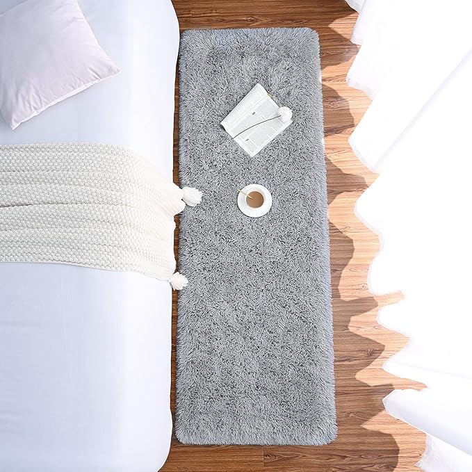 Chicrug Soft Runner Rugs for Bedroom Living Room Plush Fluffy Rug 2x5 Feet - Image 5