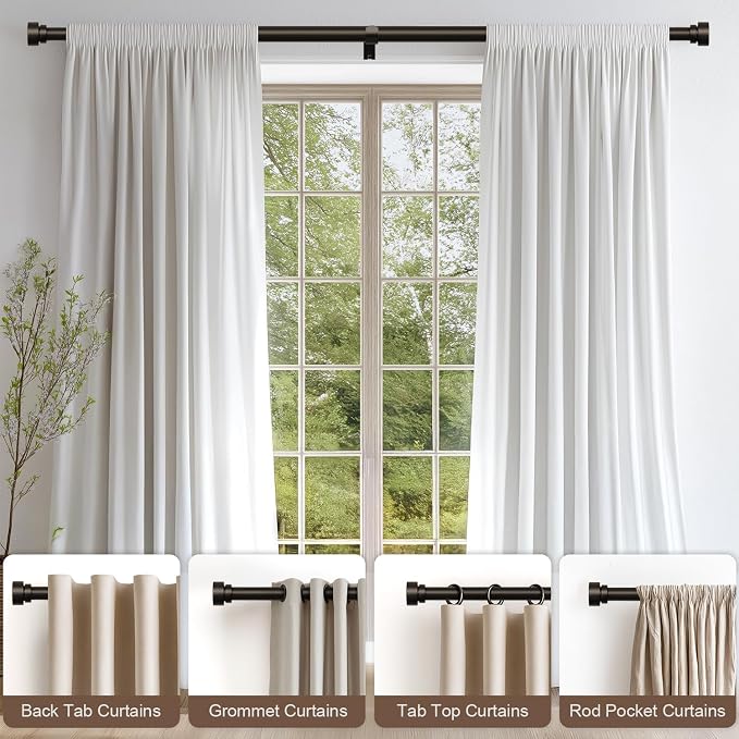 Lootkell Modern Brown Curtain Rods - Image 4