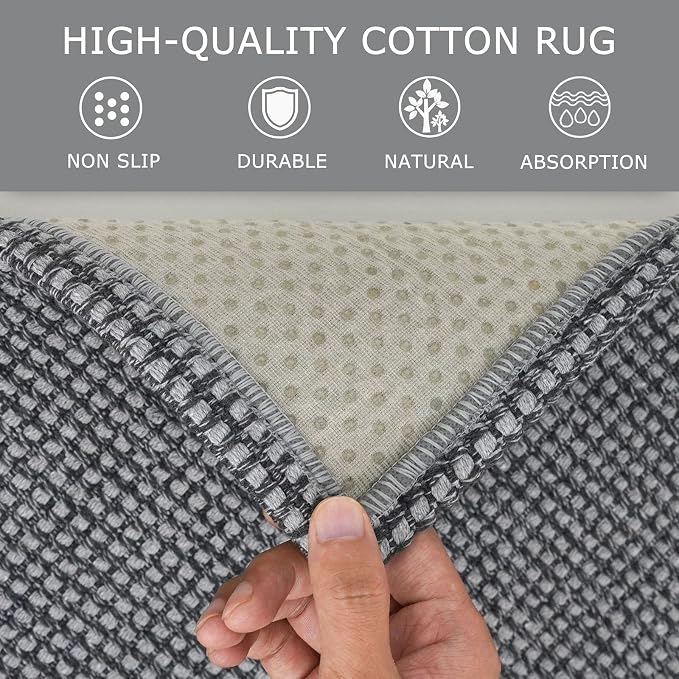 KOZYFLY Runners for Hallways 2x8 ft Washable Kitchen Runner Non Slip Rubber - Image 6