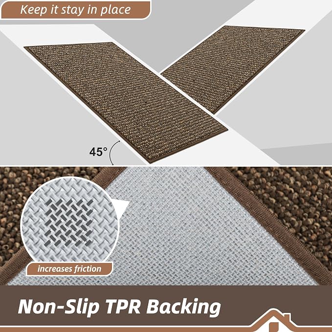 BEQHAUSE Kitchen Runner Rugs 20"x48", Non-Slip Kitchen Mats - Image 4