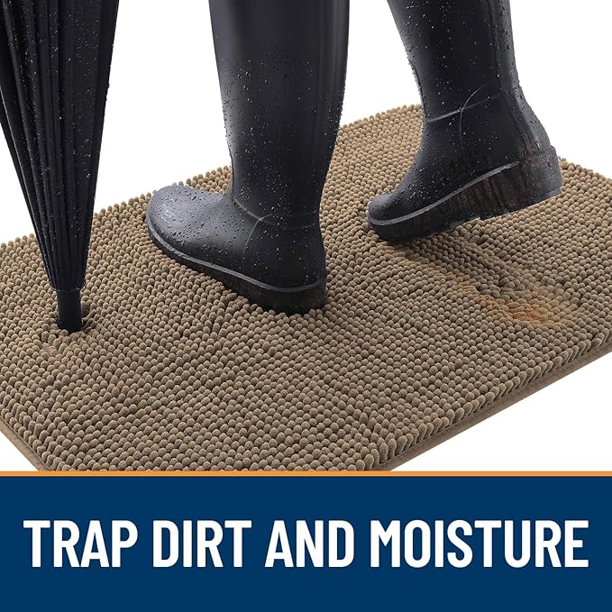 OLANLY Dog Door Mat for Muddy Paws 70x46, Absorbs Moisture and Dirt, Absorbent - Image 2