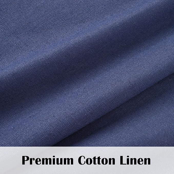 FRAMICS Boho Kitchen Curtains, 36 Inch Length, Farmhouse Cotton Linen Tier - Image 4