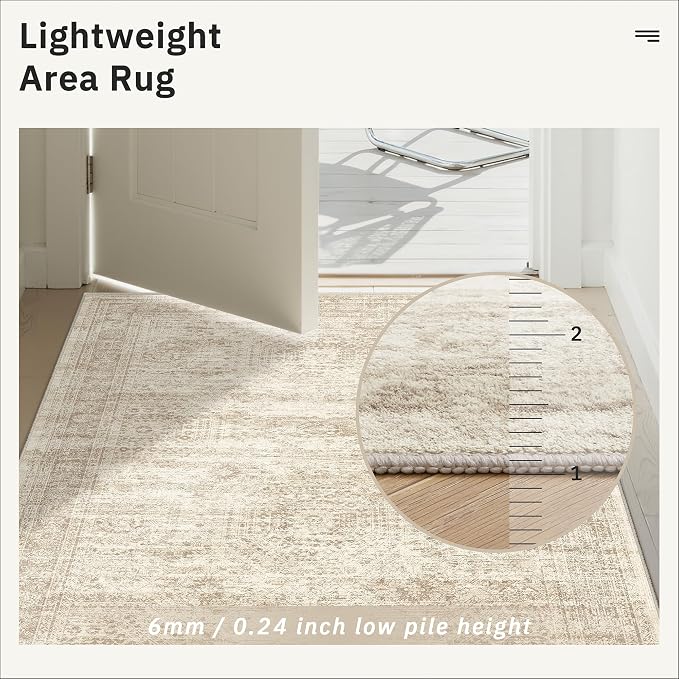 Runner Rug 2'6" x 10' Washable Non-Slip Runner Rugs - Image 7