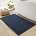 RESARE Waffle Bathroom Runner Rugs, Super Absorbent Bath Mat Non Slip Washable by Resare