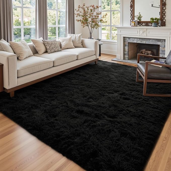 5x8 Ft Extra Large Shag Rugs for Living Room, Ultra Soft Fluffy Furry Area Rugs by Cuzwlovita