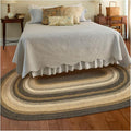 Homespice Kilimanjaro Premium Jute Braided Area Rug, 5' x 8' Oval Black and Brown, Reversible, Natural Jute Yarn Rustic, Country, Primitive, Farmhouse Style - 30 Day Risk Free Purchase