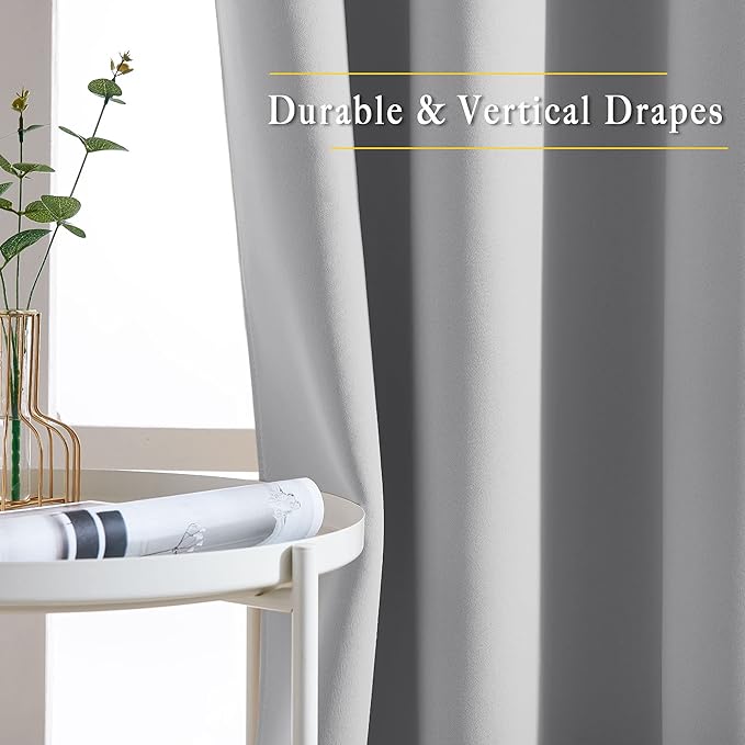 NICETOWN Bedroom Blackout Curtains Panels - Image 3