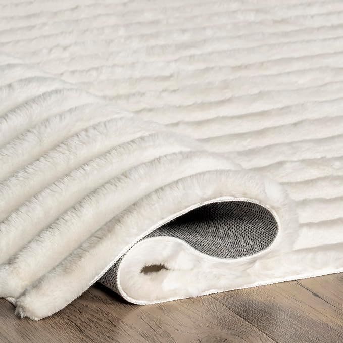 Nuloom SuperiorWash Collection Kai Off-White, Fluffy and Cozy, High Traffic - Image 7