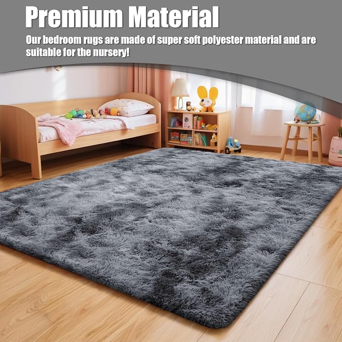 9x12 Fluffy Area Rugs for Living Room, Large Fuzzy Shag Area Rug for Bedroom - Image 7