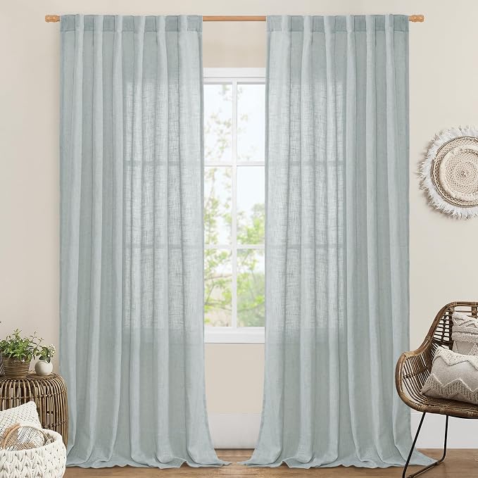 LAMIT Living Room Linen Curtains by LAMIT