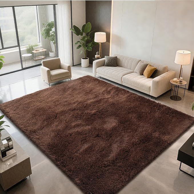 Shag Area Rugs for Bedroom Living Room, 6X9 Ultra Soft Fluffy Area Rugs for Dorm by Boshengya