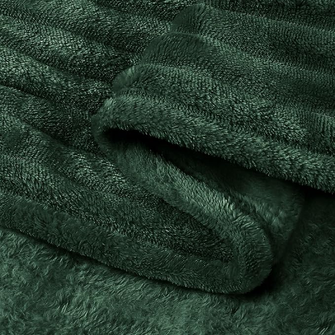 BEDELITE Fleece Blanket Twin Size – 3D Ribbed Jacquard Soft and Warm Decorative - Image 9