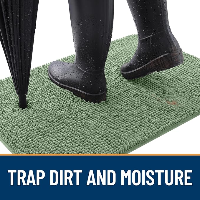 OLANLY Dog Door Mat for Muddy Paws 50x30, Absorbs Moisture and Dirt, Absorbent - Image 2