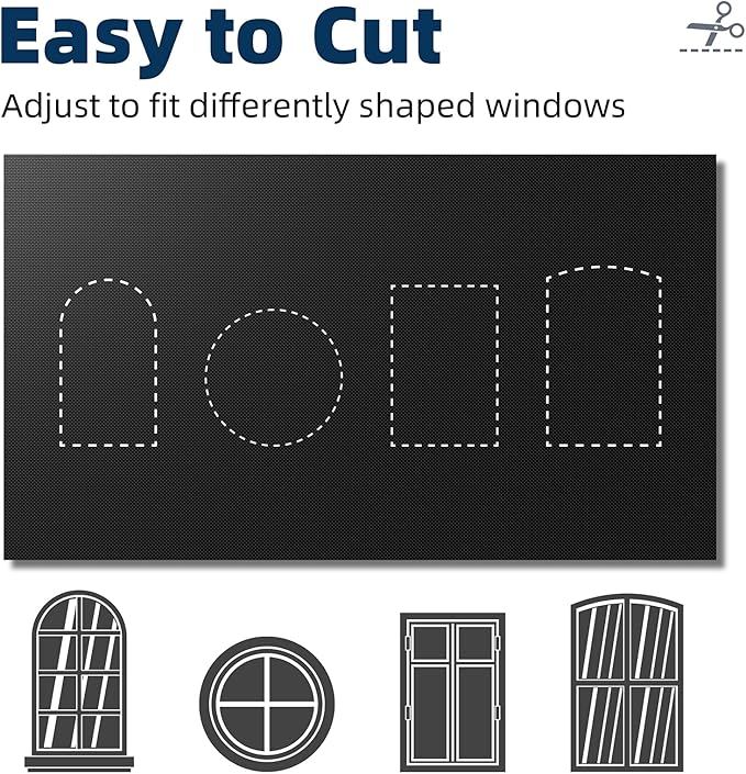NIGHTON Portable Blackout Curtains 35"×59" Strong Hook&Loop Tape Strips - Image 5