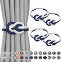 NICEEC 4 Pack Mini Magnetic Curtain Tiebacks Nordic Simple Style Drape Tie by NICEEC
