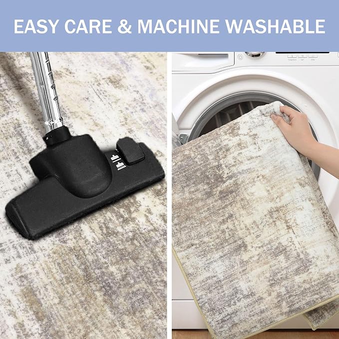 IOHOUZE Abstract Area Rugs 6x9 Ft Washable Rugs - Image 3