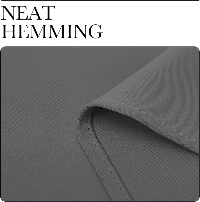 NICETOWN Grey Blackout Curtain Panels - Image 7