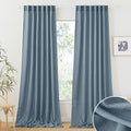 RYB HOME Linen Curtains 102 inch Length by RYBHOME
