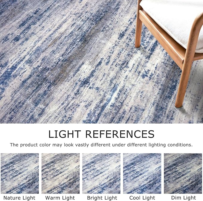 KOZYFLY Modern Abstract Rugs for Entryway 2x3, Washable Kitchen Rug Non-Slip - Image 5
