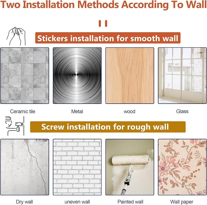 Curtain Rods No Drilling for Windows 48 to 84-96 Inch, 5/8 Inch Diameter Drapey - Image 8